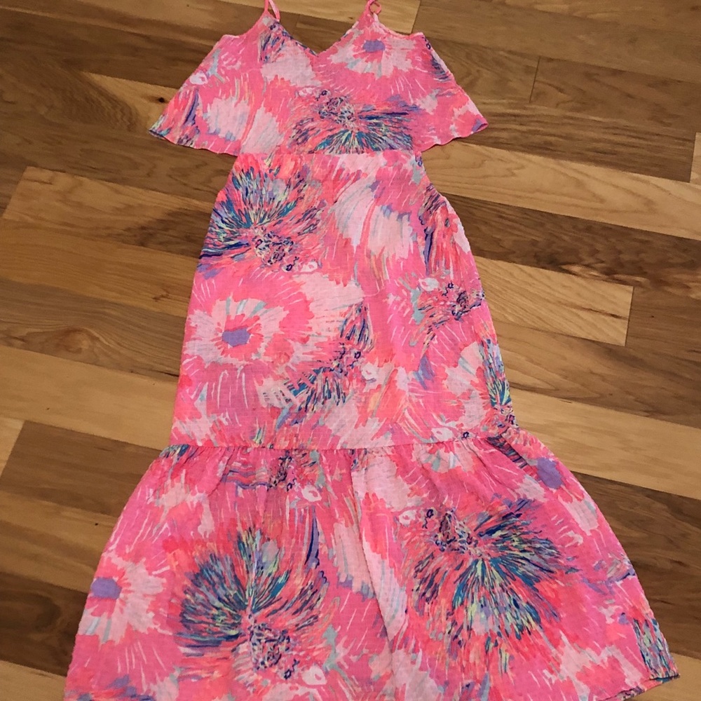 Lily Pulitzer crop top and maxi skirt